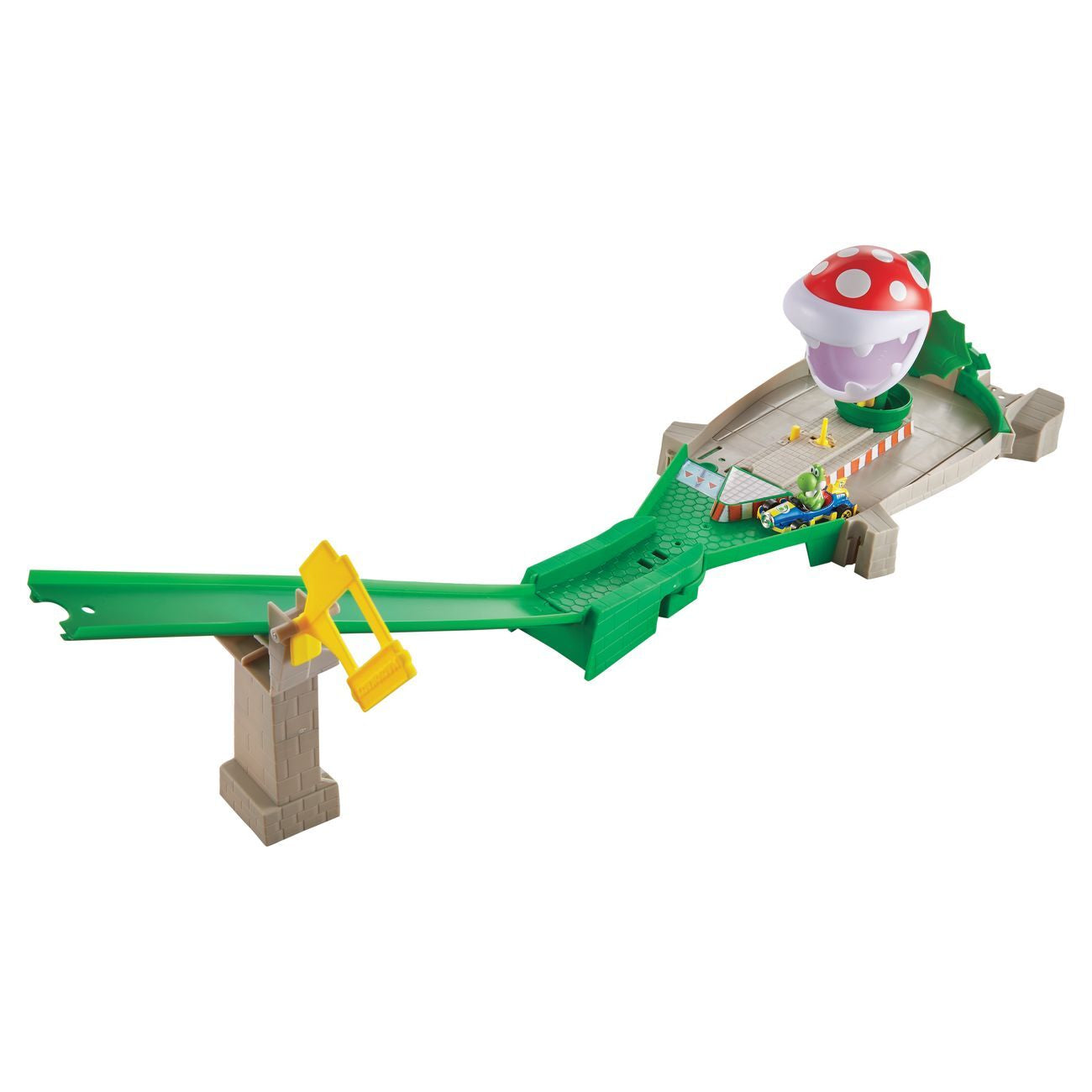 Hot Wheels Mariokart Piranha Plant Slide Track Set - Yoshi