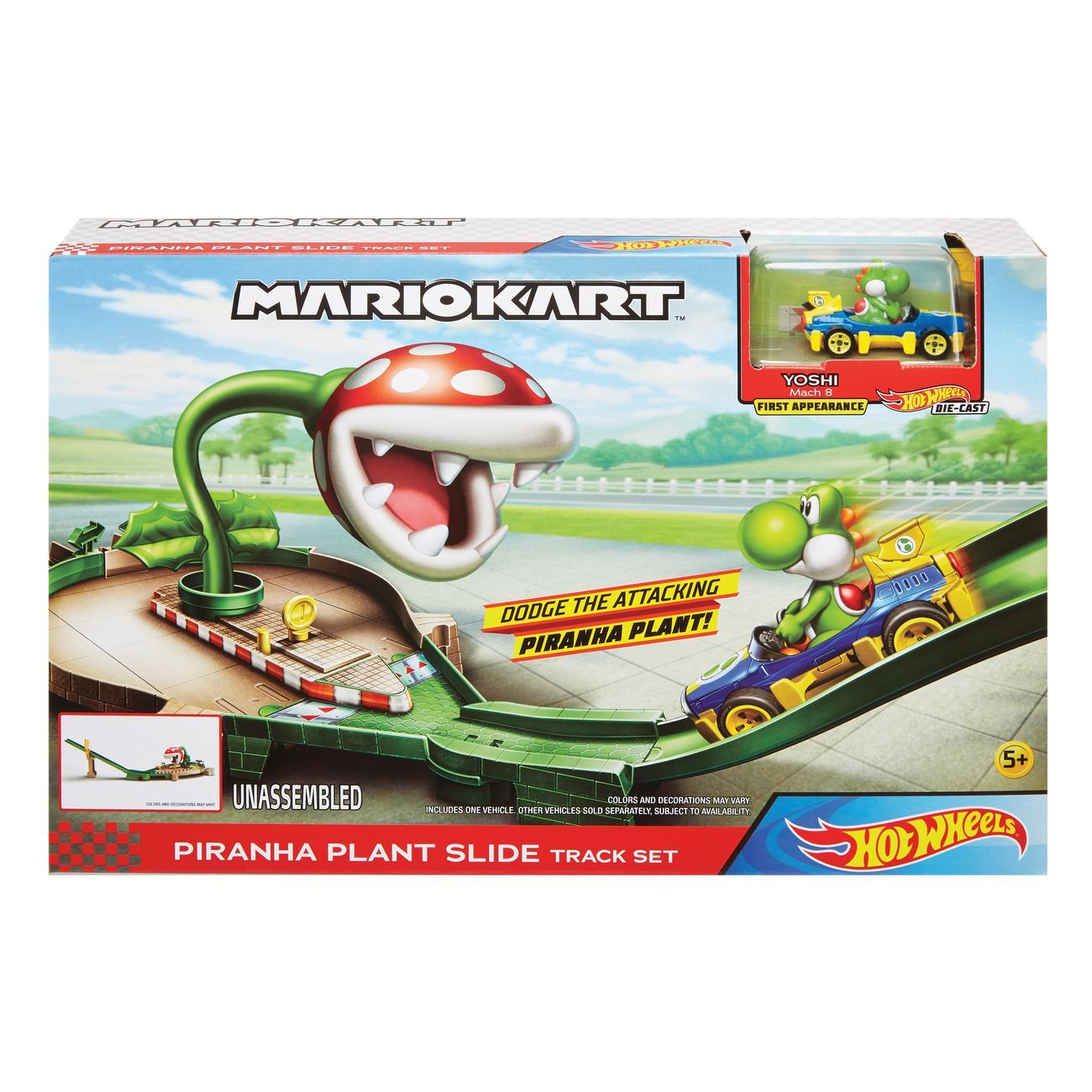 Hot Wheels Mariokart Track Set - Piranha Plant Slide