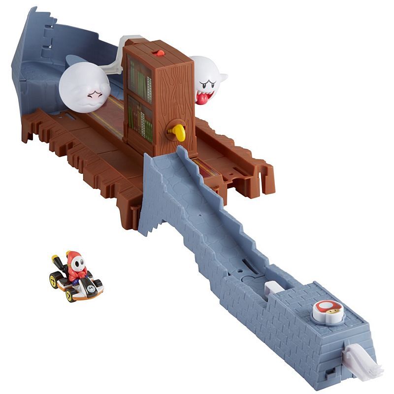 Hot Wheels Mariokart Boo's Spooky Sprint Track Set - Shy Guy