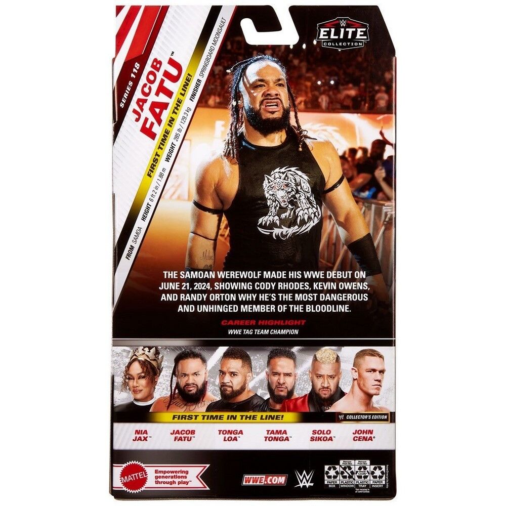 WWE Elite Collection Aciton Figure Series 118 Jacob Fatu