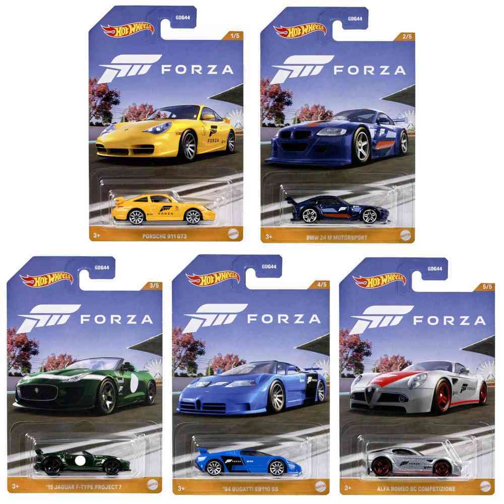 Hot Wheels Themed Automotive Complete Set of Forza