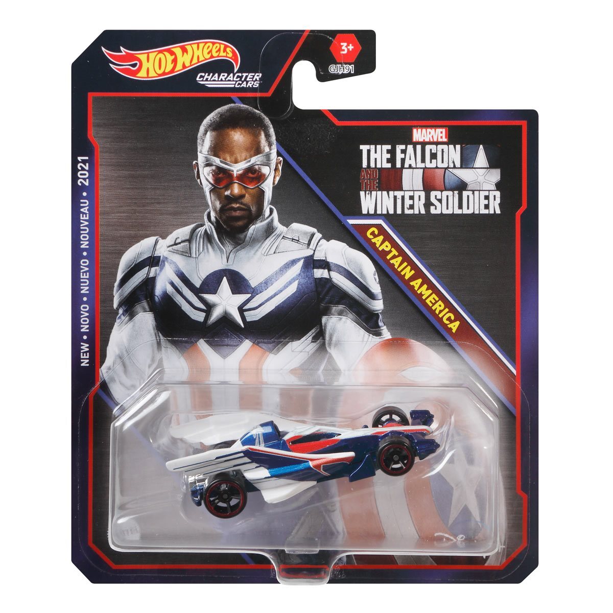 Hot Wheels Marvel Captain America Character Cars