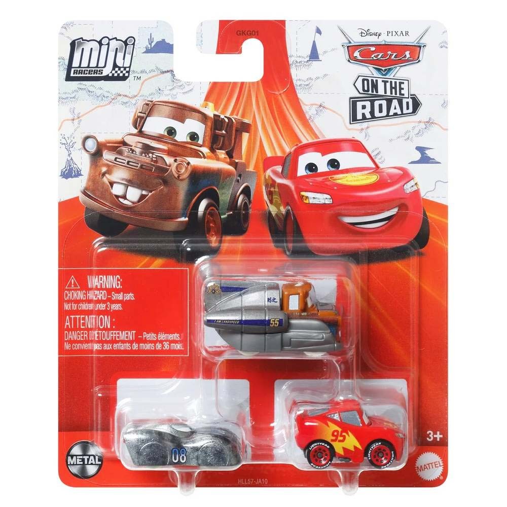 Disney Pixar Cars Mini Racers On The Road 3 Pack - Salts Flats