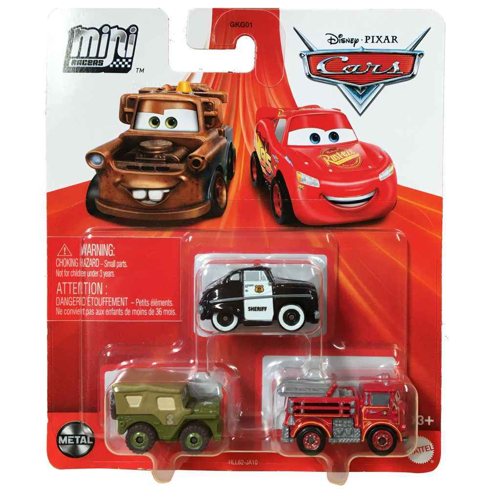 Disney Pixar Cars Mini Racers 3 Pack - Serve and Protect