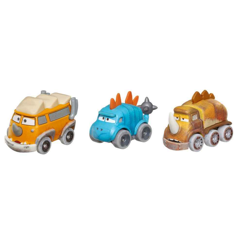 Disney Pixar Cars On The Road Mini Racers 3 Pack - Dino Racers