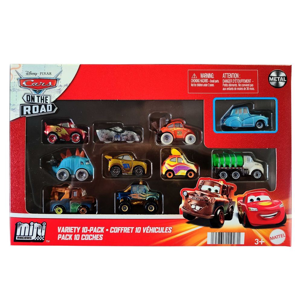 Disney Pixar Cars On The Road - Mini Racers 10 Pack