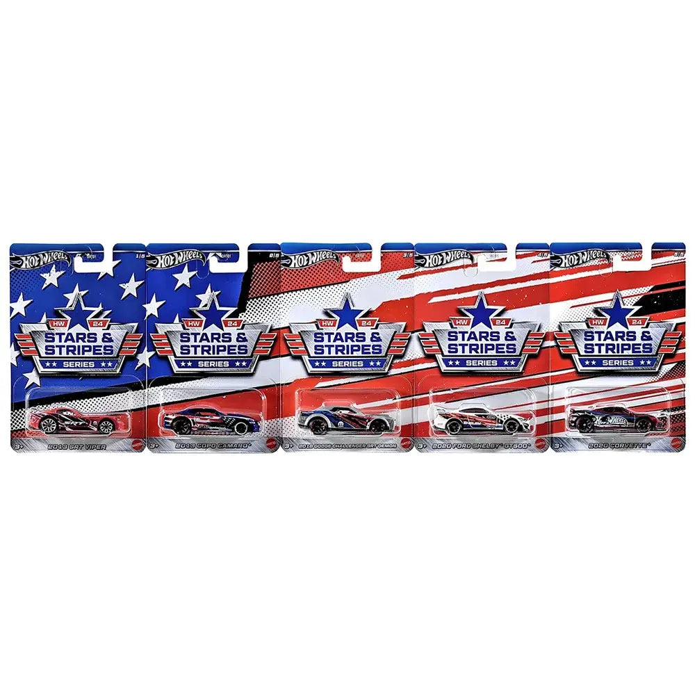 Hot Wheels HW 24 Stars & Stripes Series Set of 5 956H