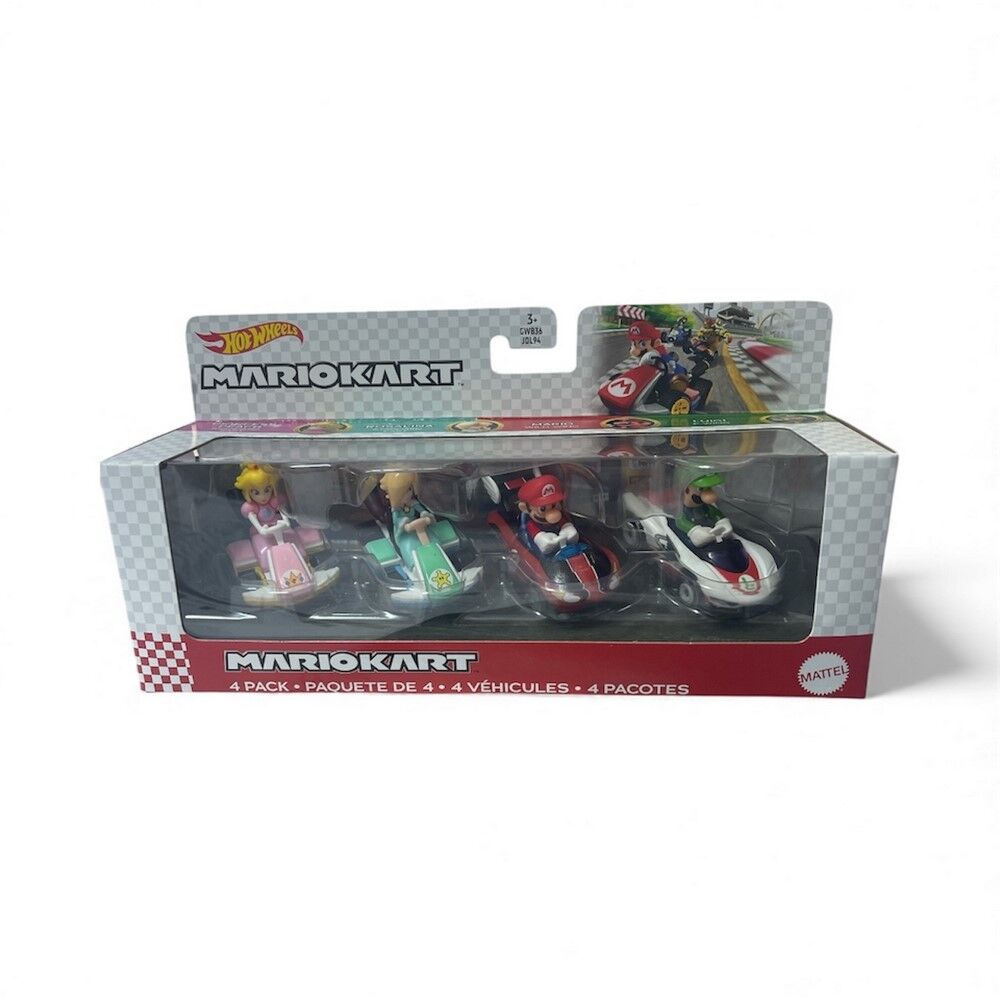 Hot Wheels Mario Kart 4 Pack