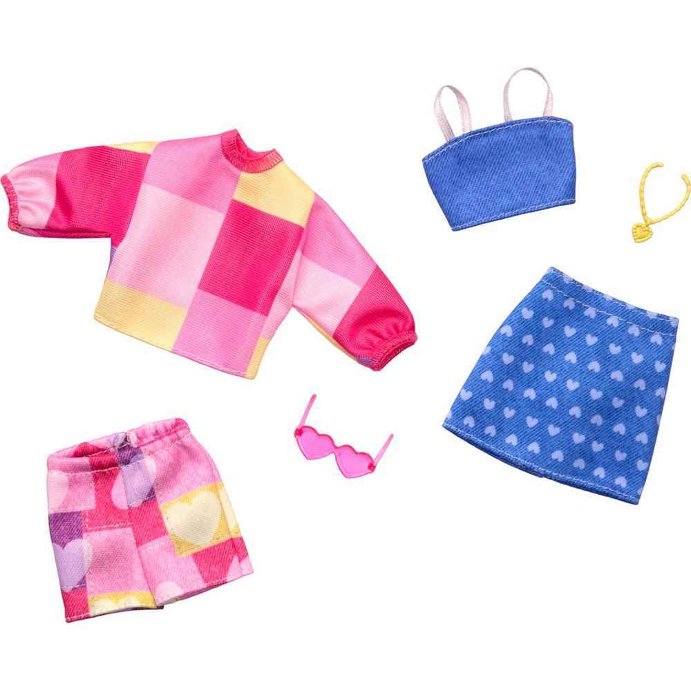 Barbie Fashion 2 Pack - Pink & Blue Patterns