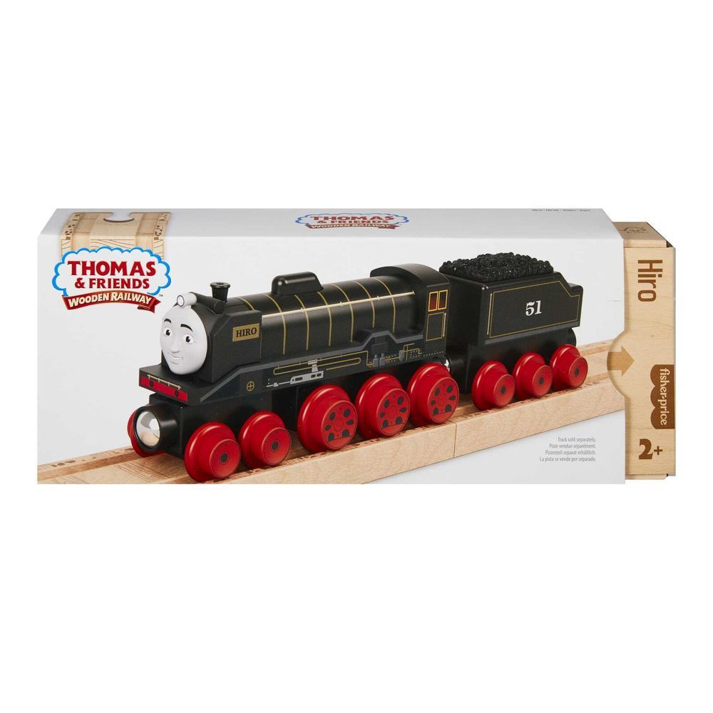 Thomas Friends Wooden Railway Hiro Engine and Coal Car