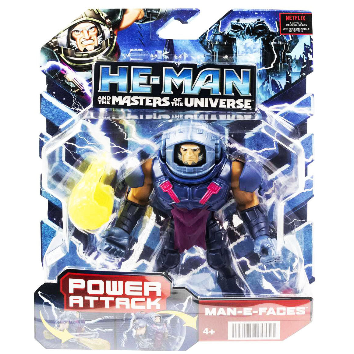 He Man Masters Of The Universe Power Attack - Man E Faces