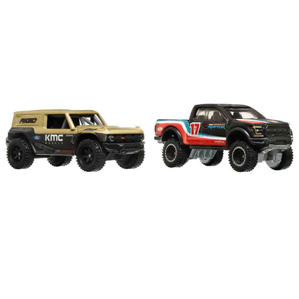 Hot Wheels Premium Car Culture 2 Pack - Ford Bronco R & 17 Ford F 150 Raptor