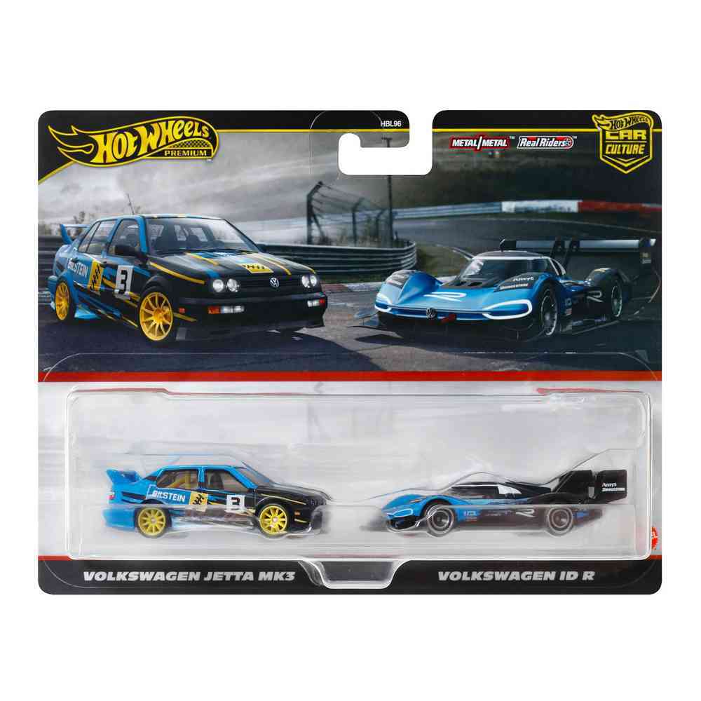 Hot Wheels Premium Car Culture 2 Pack - Volkswagen Jetta MK3 & Volkswagen ID R