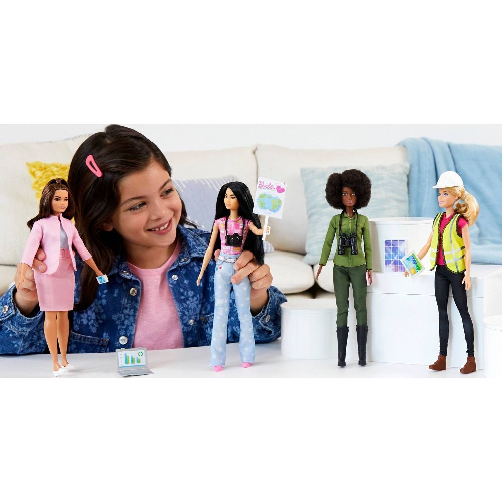 Barbie Eco-Leadership Team 4 Doll Set Recycled Plastic