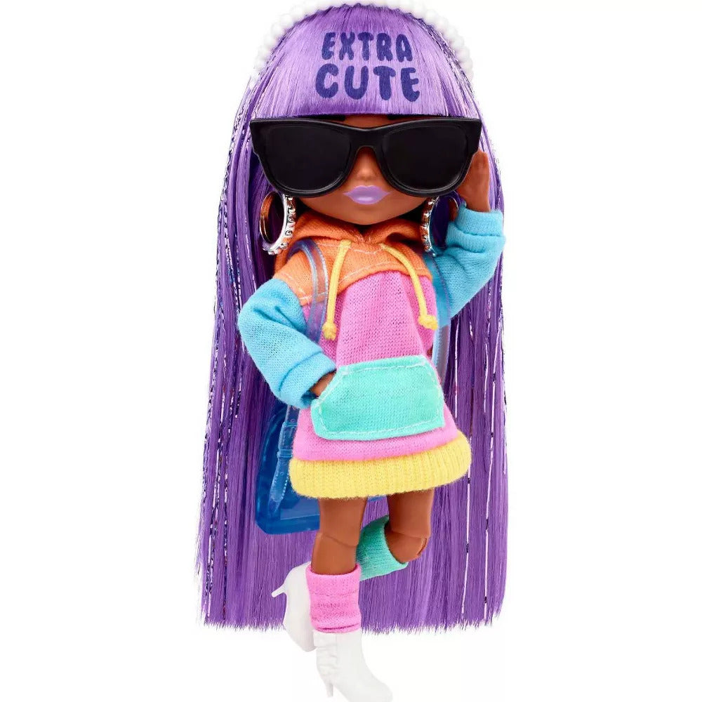 Barbie Extra Minis Doll #7 Colour Block Hoodie