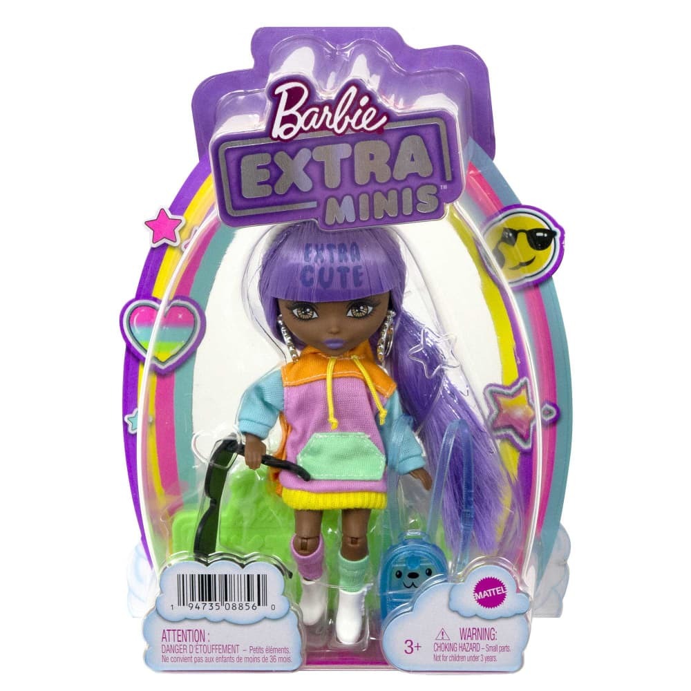 Barbie Extra Minis Doll #7 Colour Block Hoodie