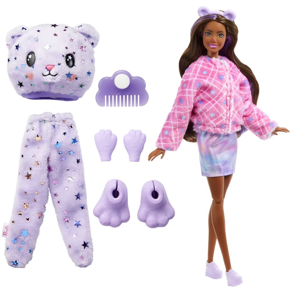 Barbie Cutie Reveal Fantasy Doll  - Teddy Bear Plush Costume