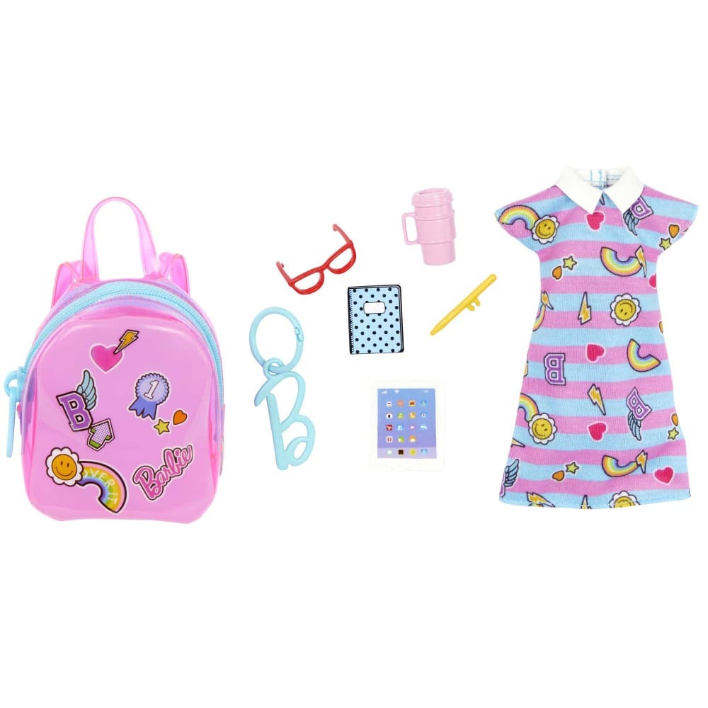 Barbie Fashions School Outfit Deluxe Bag + Accessories