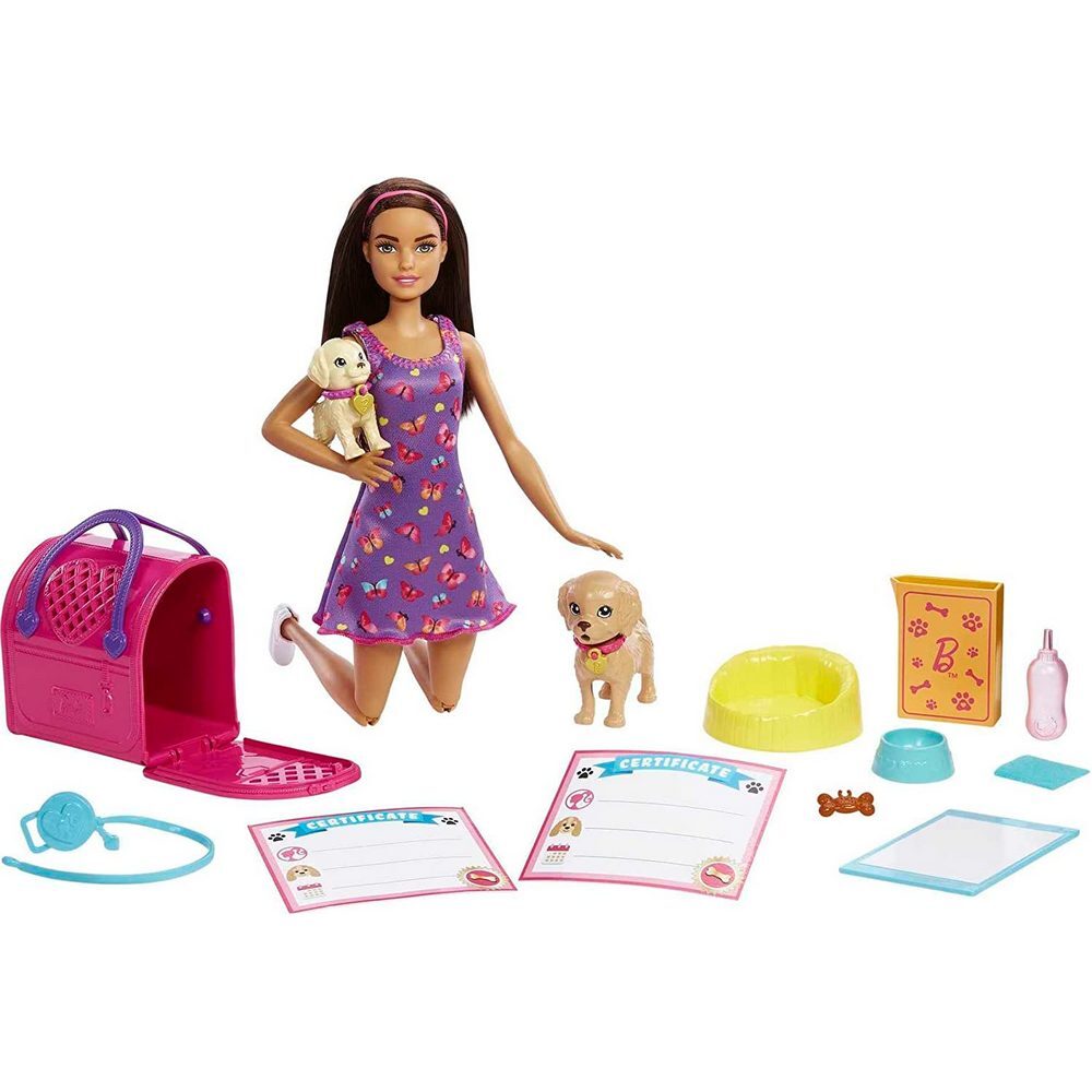 Barbie Doll & Accessories - Pup Adoption