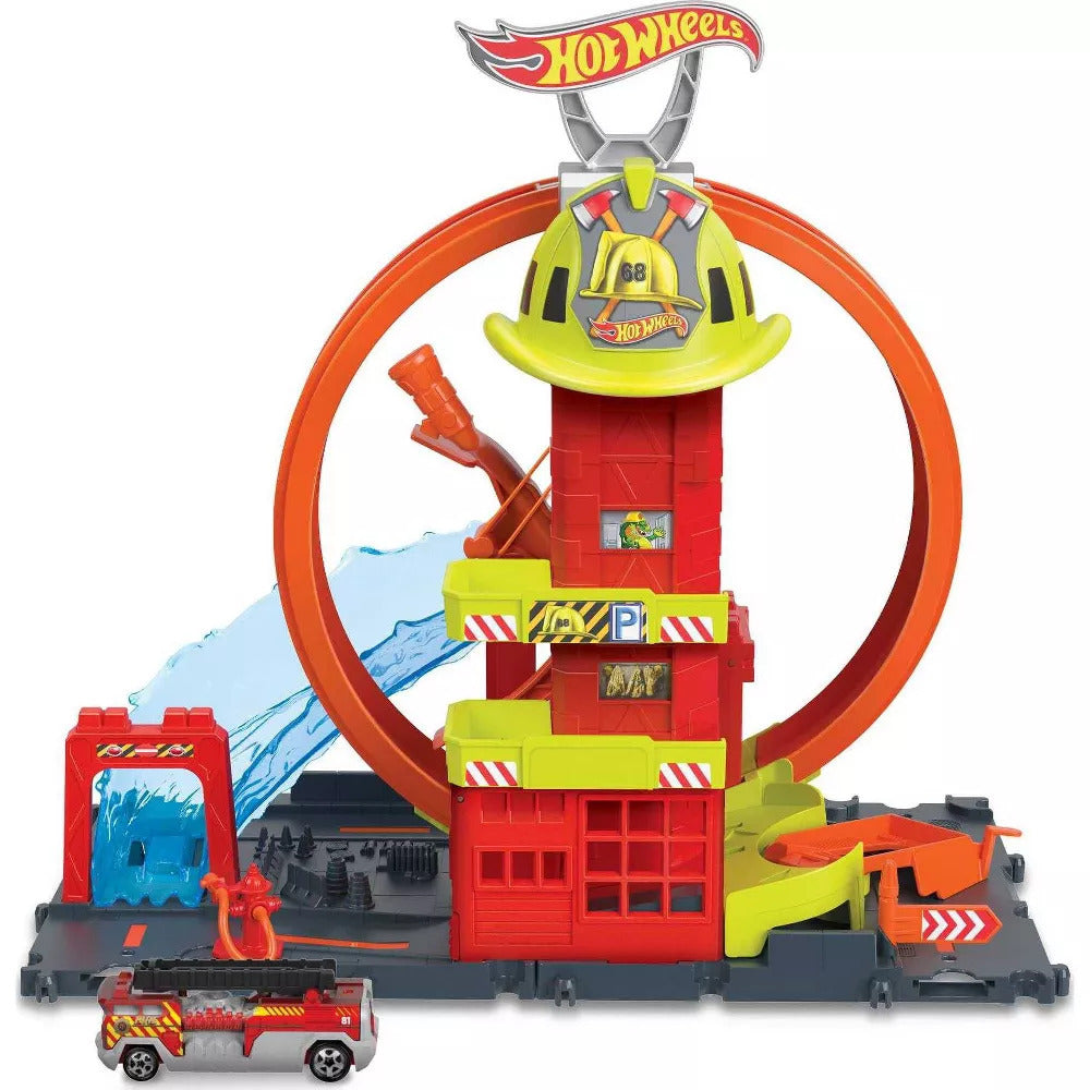 Hot Wheels City - Super Loop Fire Station