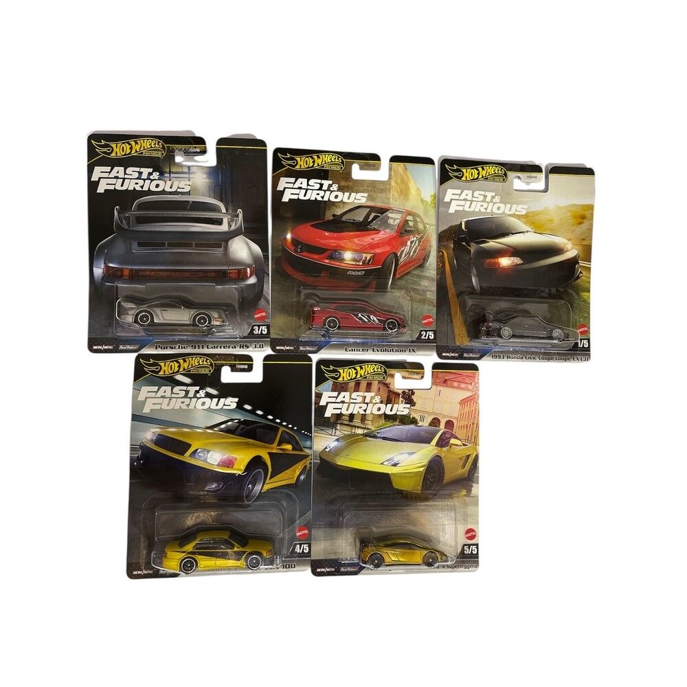 Hot Wheels Premium Fast & Furious Set of 5