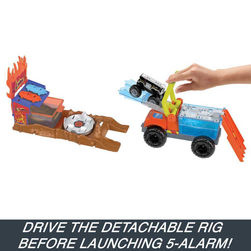 Hot Wheels Monster Trucks Arena Smashers - 5 Alarm Rescue