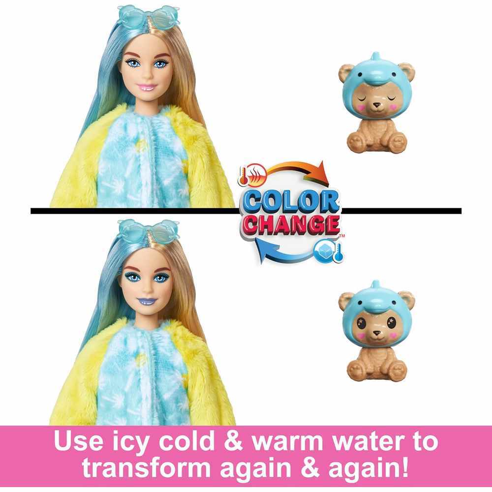 Barbie Cutie Reveal Doll Dolphin Plush Costume & 10 Surprises