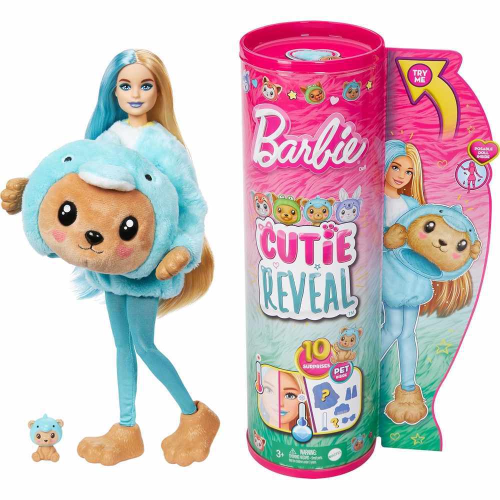 Barbie Cutie Reveal Costume Doll & Accessories - Teddy Bear as a Dolphin