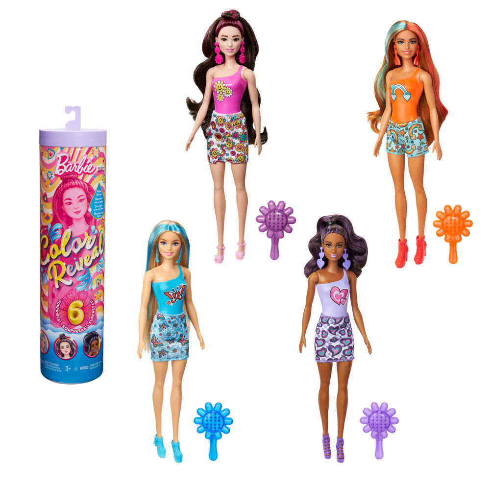 Barbie Color Reveal Rainbow Series Doll & Accessories (Assorted)
