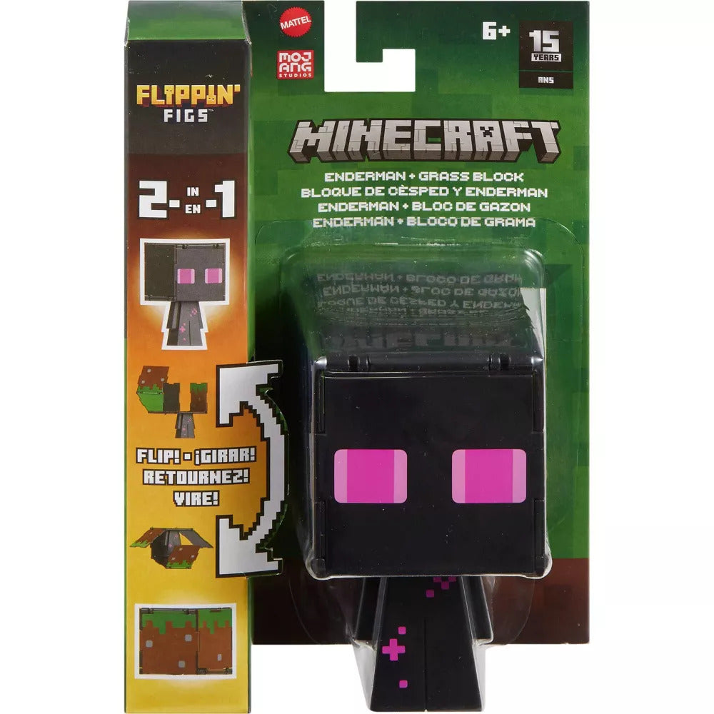 Minecraft Flippin Figs - Enderman + Grass Block