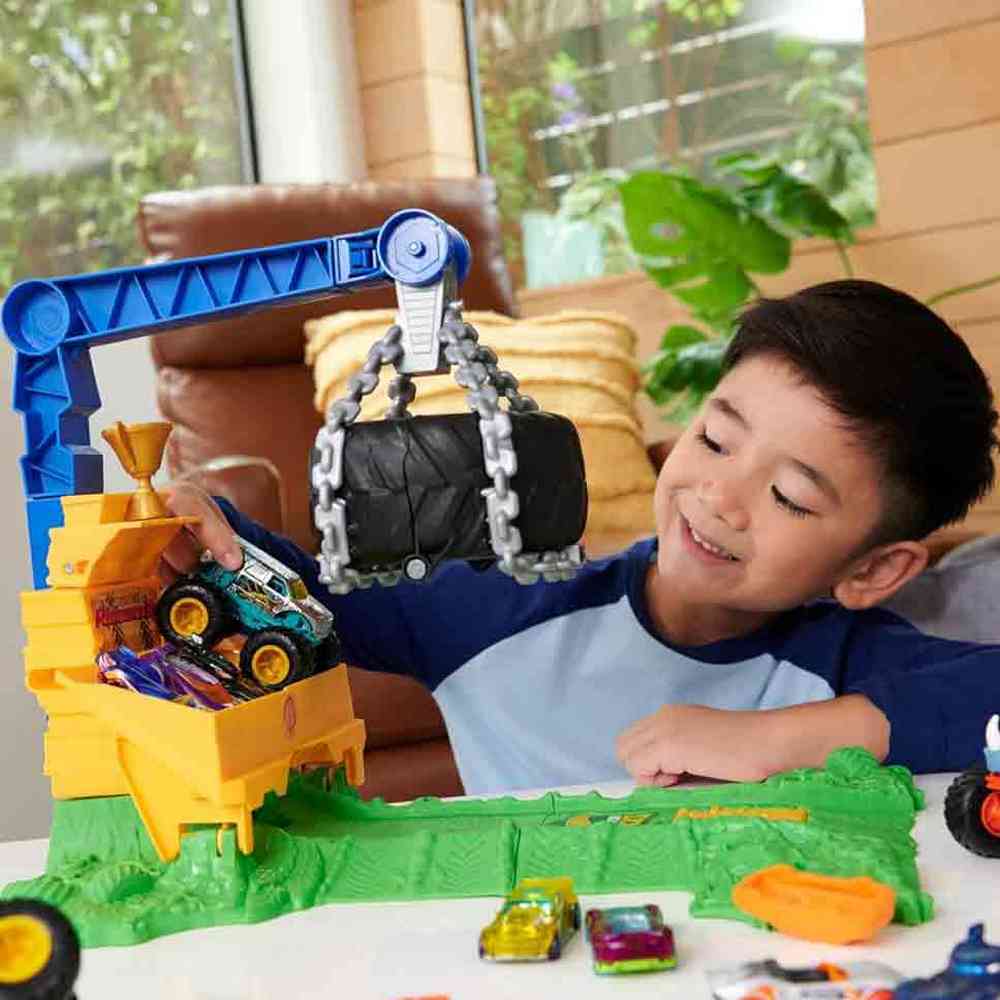 Hot Wheels Monster Trucks Arena Smashers - Rhinomite Chargin Challenge