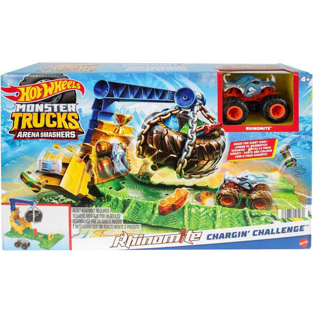 Hot Wheels Monster Trucks Arena Smashers - Rhinomite Chargin Challenge