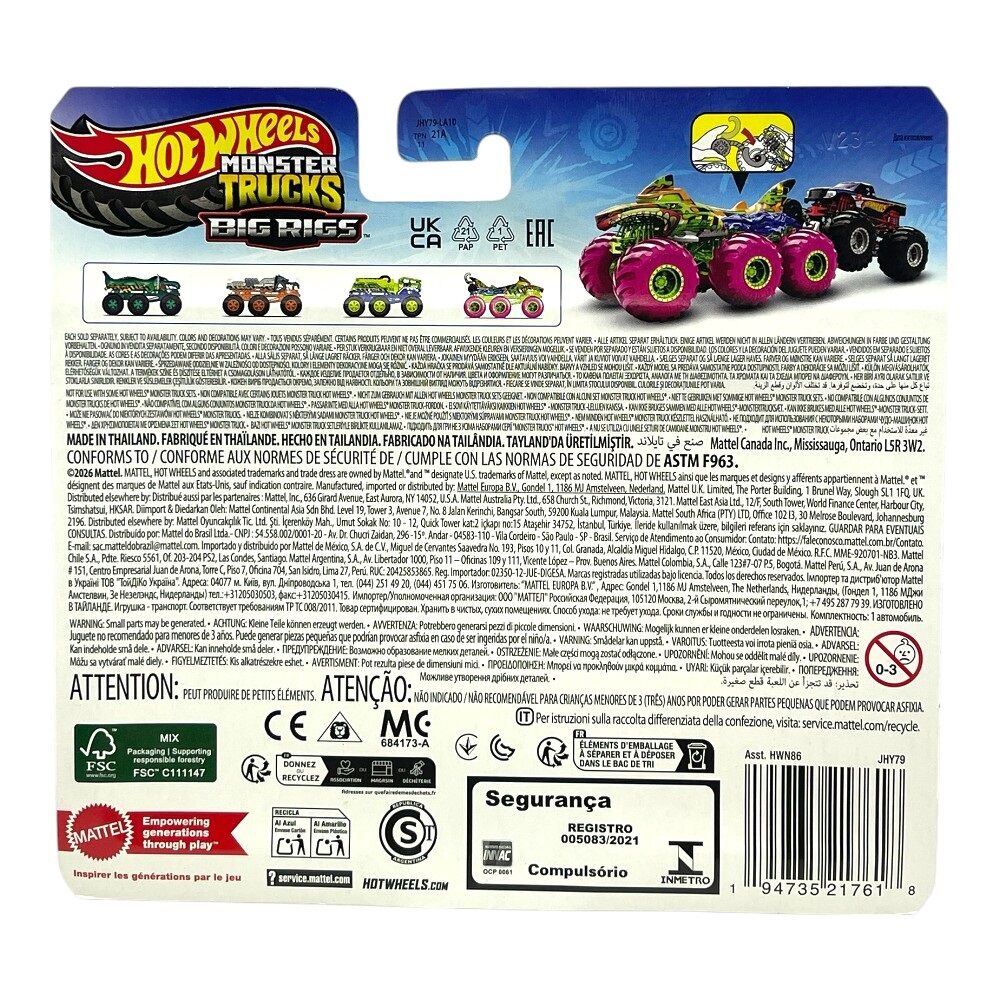 Hot Wheels Monster Trucks Big Rigs HW Tiger Shark