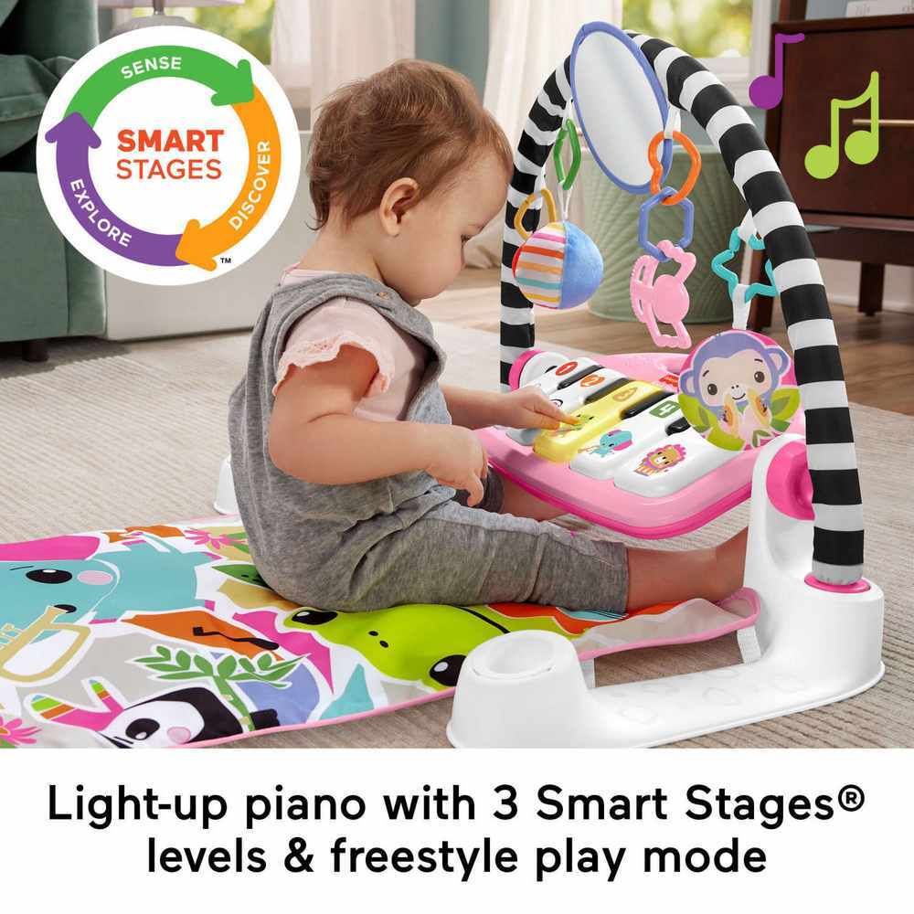 Fisher-Price Learning Lights & Music Glow And Grow Kick & Play Piano Gym