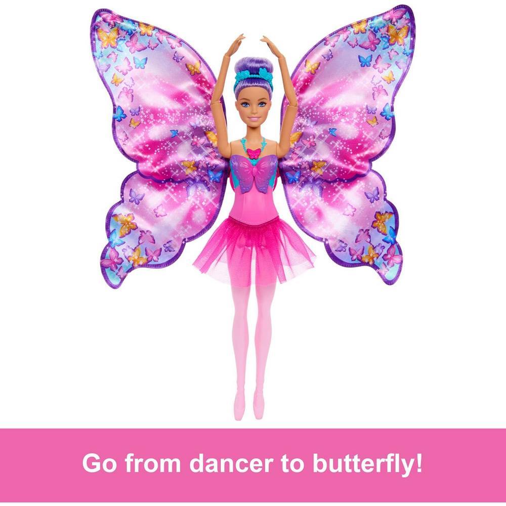 Barbie Dance and Flutter Doll with 2-in-1 Dancer to Butterfly
