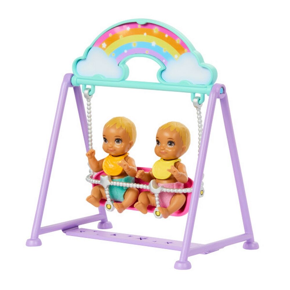 Barbie Skipper Babysitter Doll with Twin Nursery Playset & Accessories