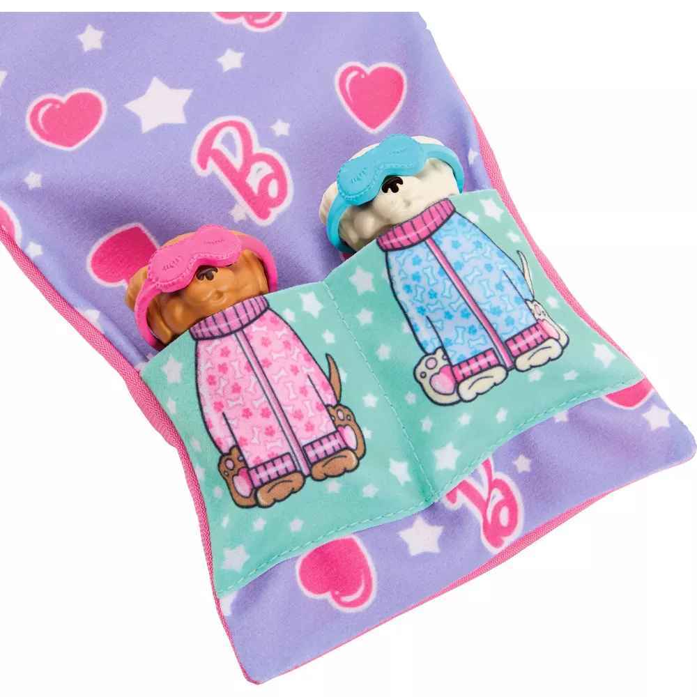 Barbie Doll & Puppy Slumber Party Playset