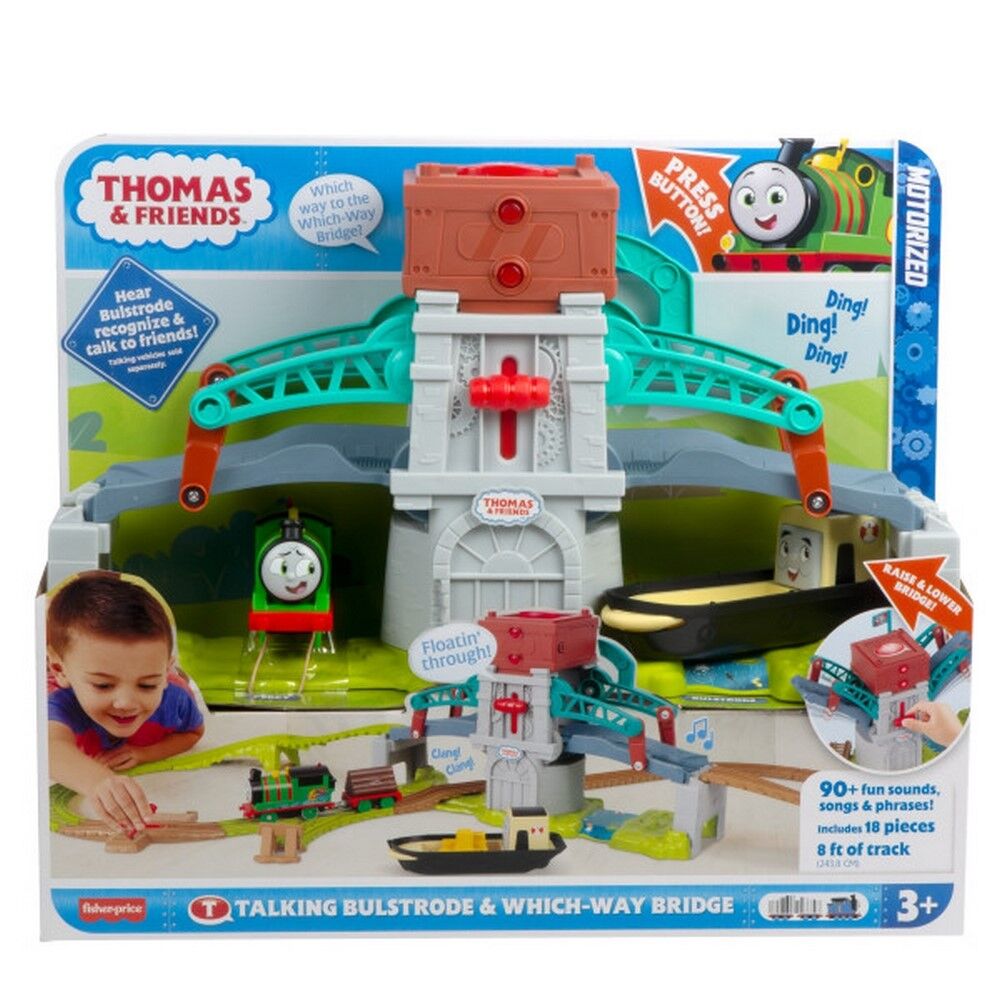 Fisher-Price Thomas & Friends Talking Bulstrode & Which - Way Bridge