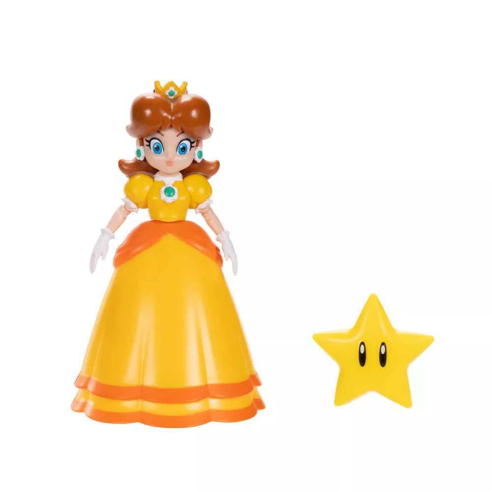 Super Mario Articulated Figure 4" - Daisy with Super Star