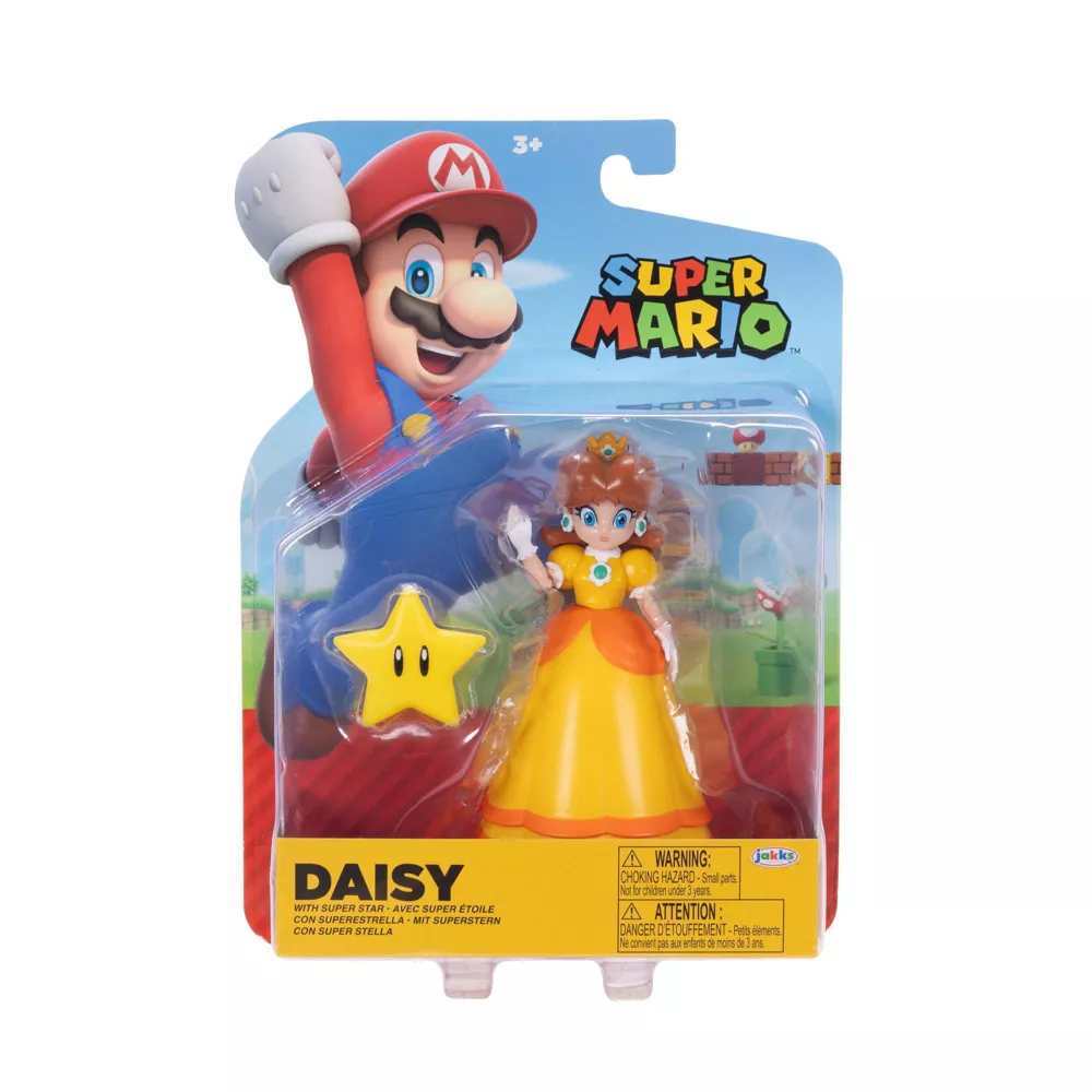 Super Mario Articulated Figure 4" - Daisy with Super Star