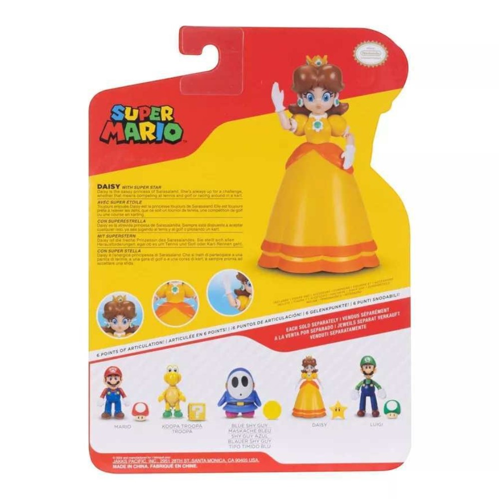 Nintendo Super Mario 10cm Daisy with Super Star Action Figure