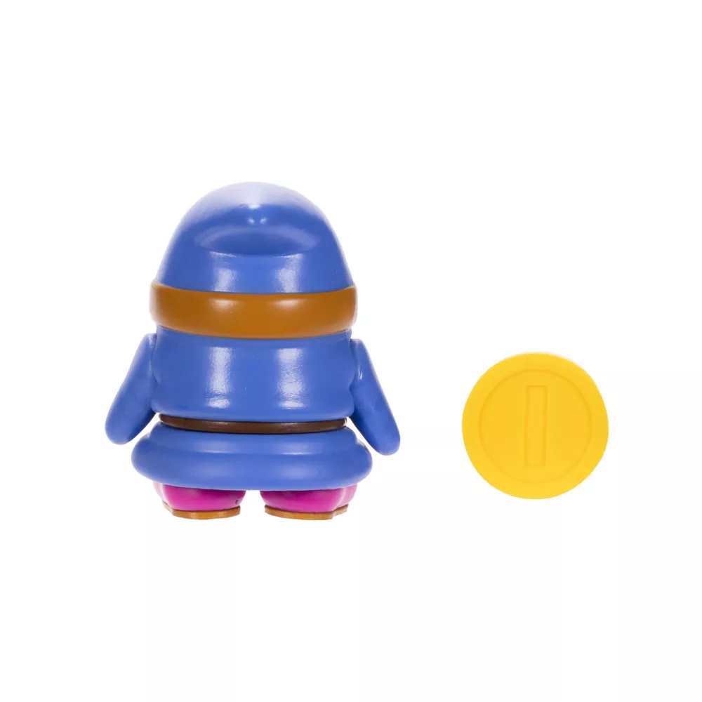 Nintendo Super Mario 10cm Blue Shy Guy with Coin Action Figure