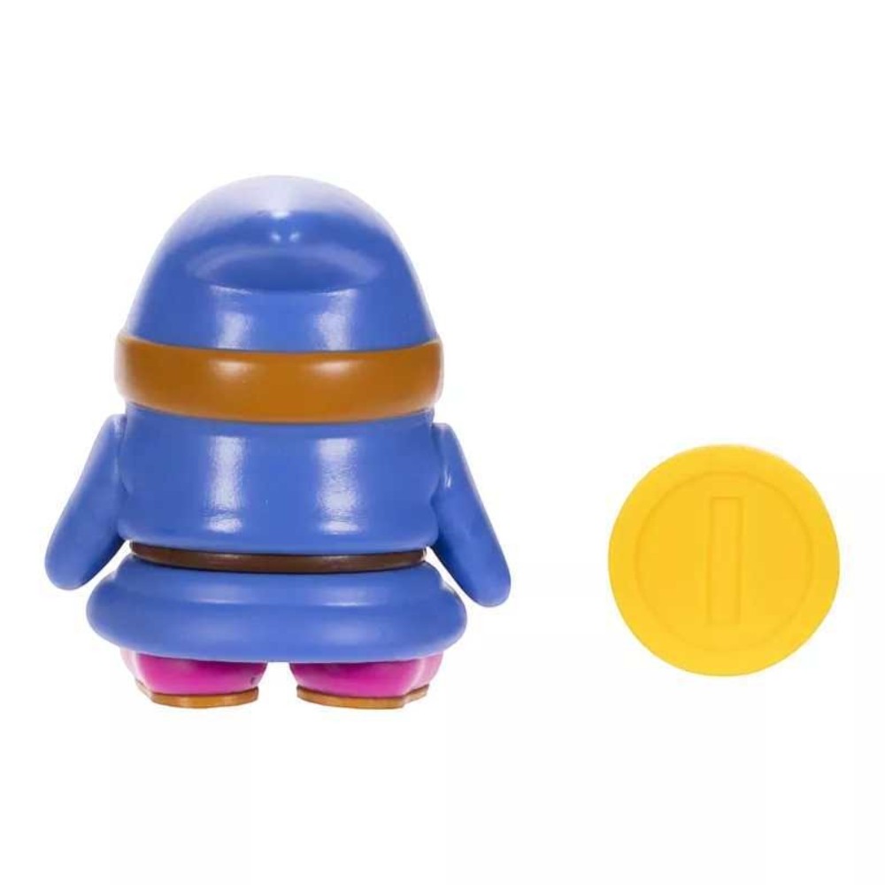 Nintendo Super Mario 10cm Blue Shy Guy with Coin Action Figure