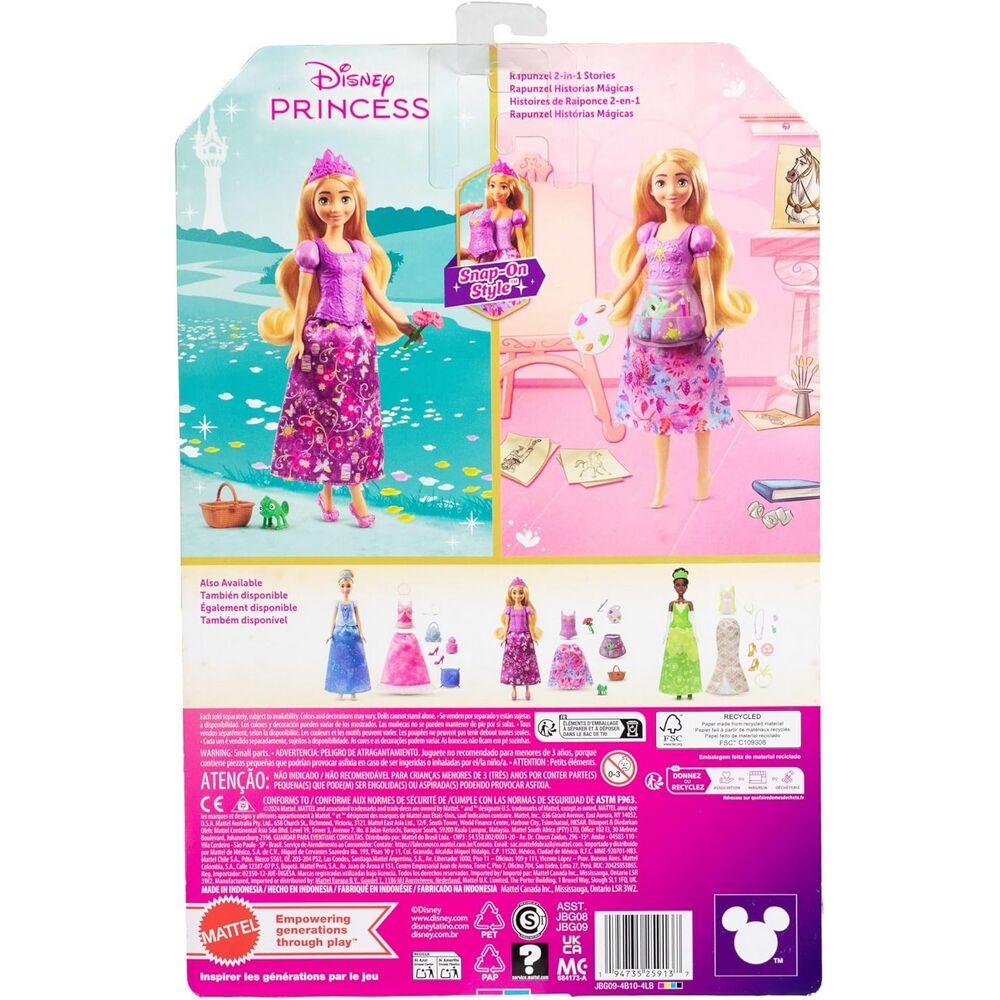 Disney Princess 2-in 1 Stories Fashion Doll Rapunzel