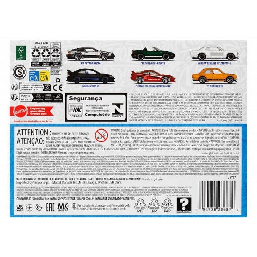 Hot Wheels Silver Series Japanes Multipack 6 pieces