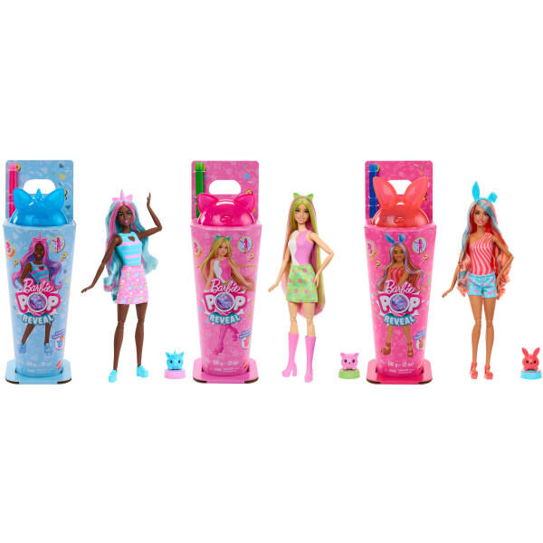 Barbie Pop Reveal Shakes Series Scented Cute Kitten Doll
