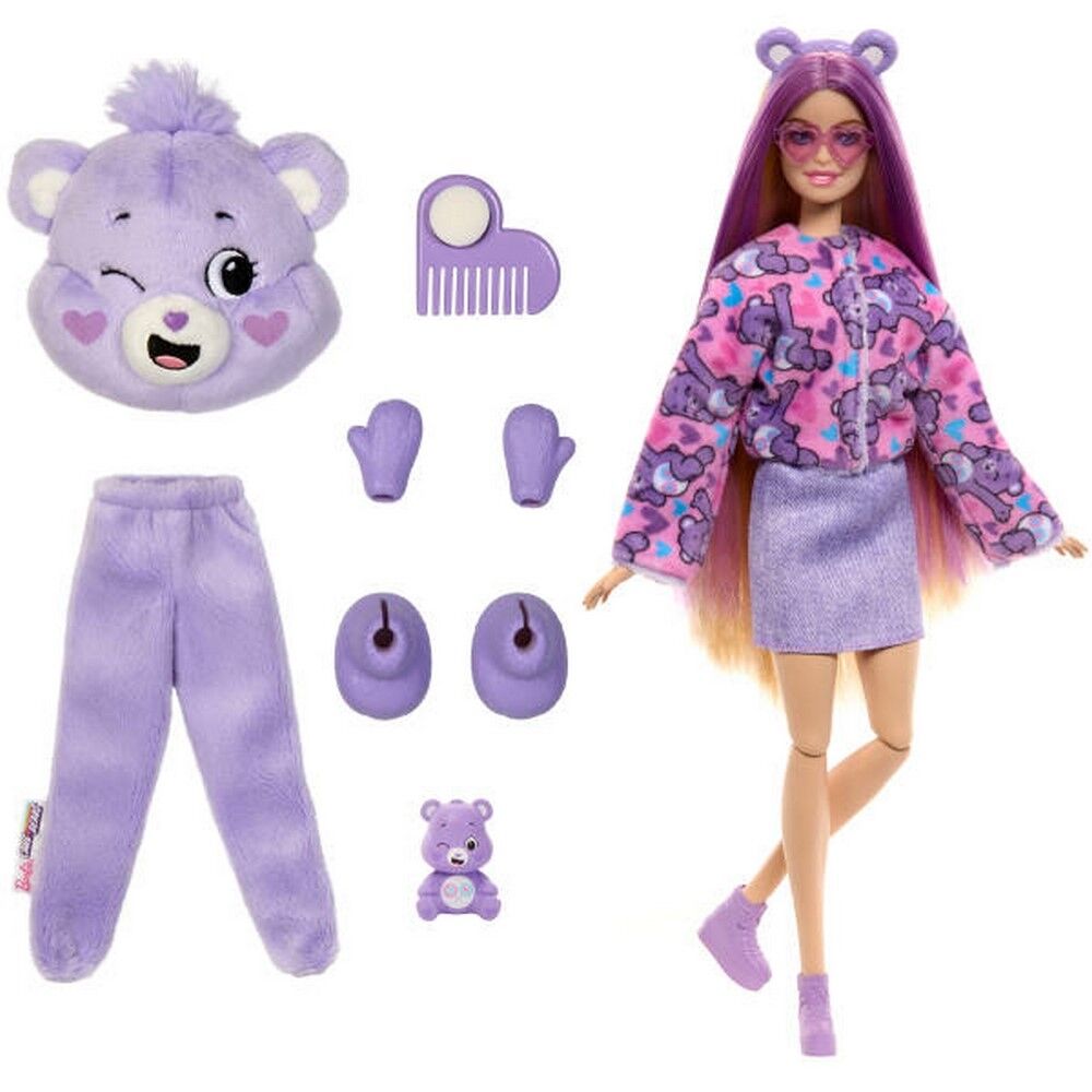 Care Bears Barbie Cutie Reveal Doll Purple