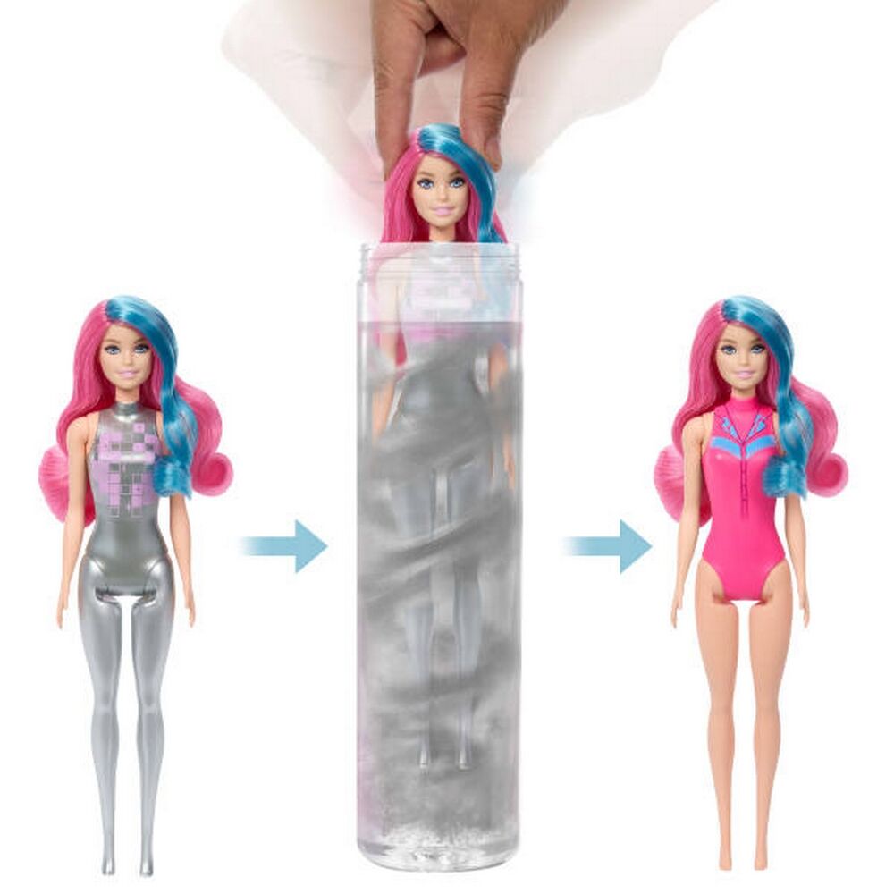 Barbie Color Reveal Groovy Series Doll  6 Surprises in 1!