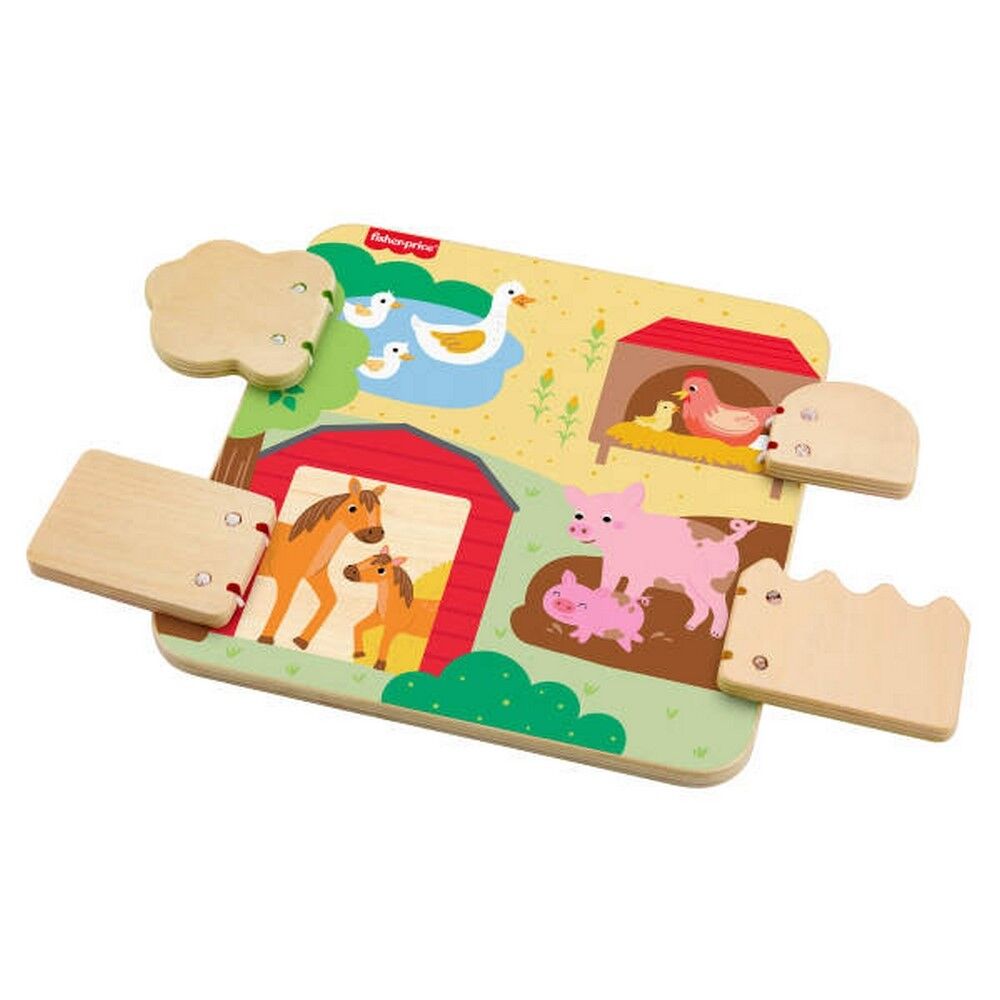 Fisher-Price Wooden Farm Animals Board