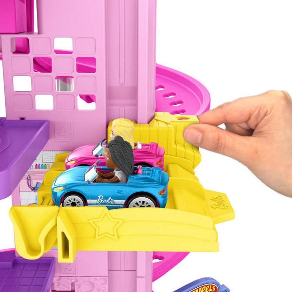 Hot Wheels Racerverse Barbie Spiral Race Track Set